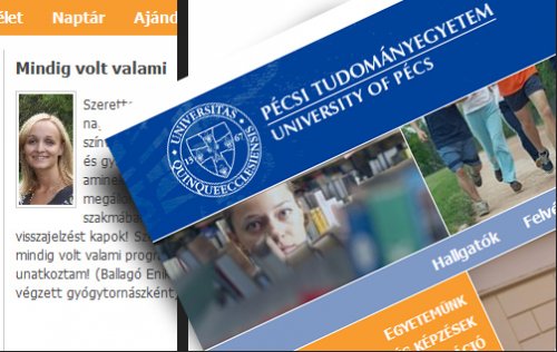 Pécsi Tudományegyetem - Az év Campus honlapja